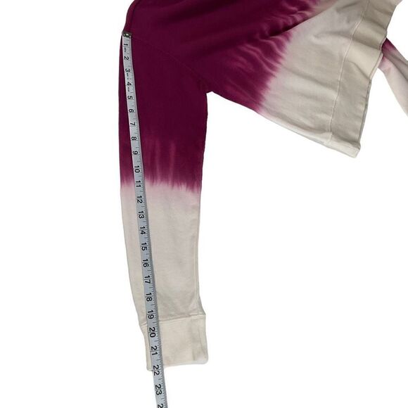 Ten Sixty Sherman Sweatshirt Crew Neck Dip Dye Red Pomegranate Cotton Small - Picture 8 of 15